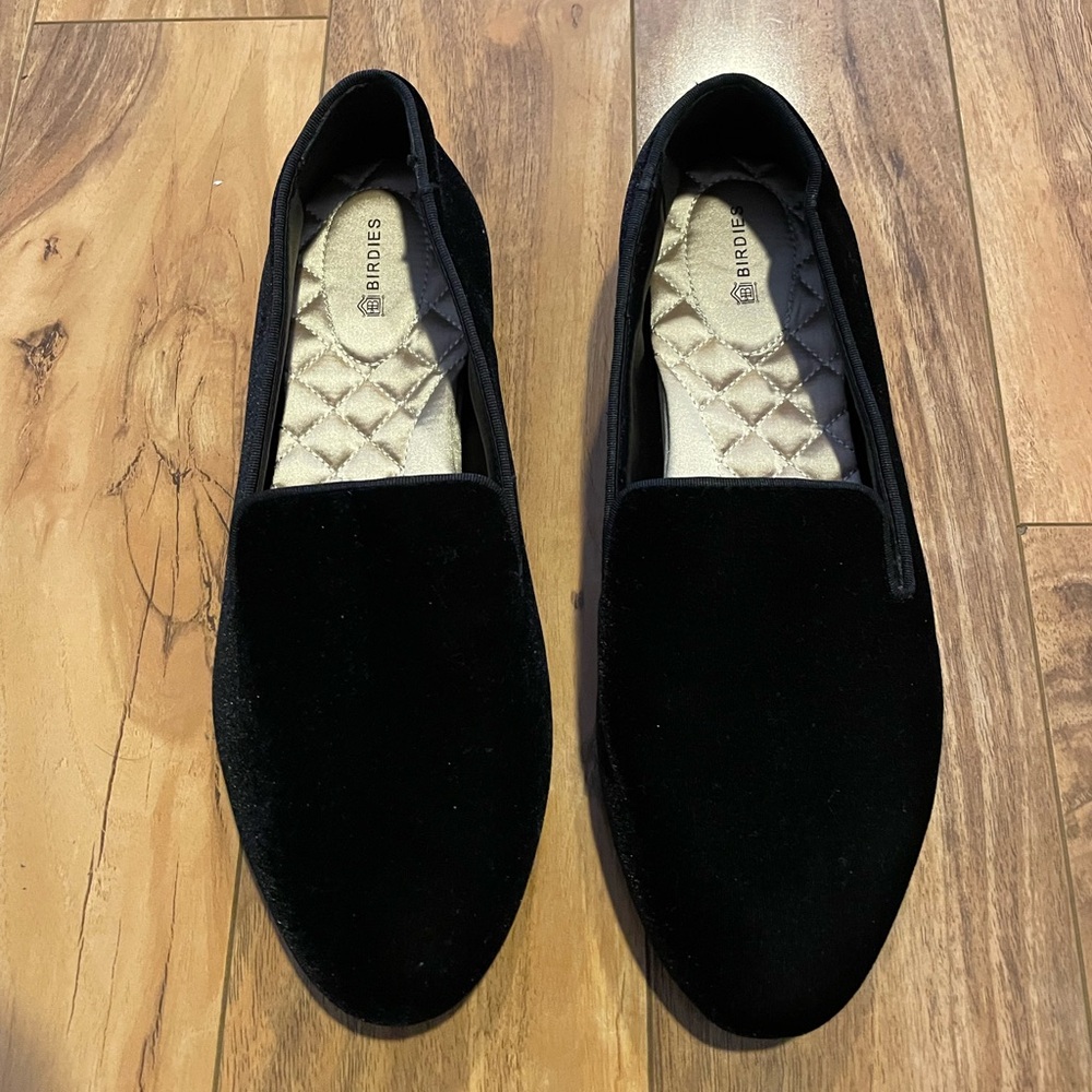 Birdies velvet loafers